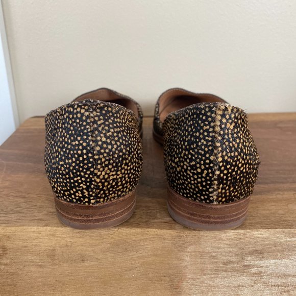 Madewell The Marisa d'Orsay Flat in Spotted Calf Hair Size 8 - Picture 8 of 11